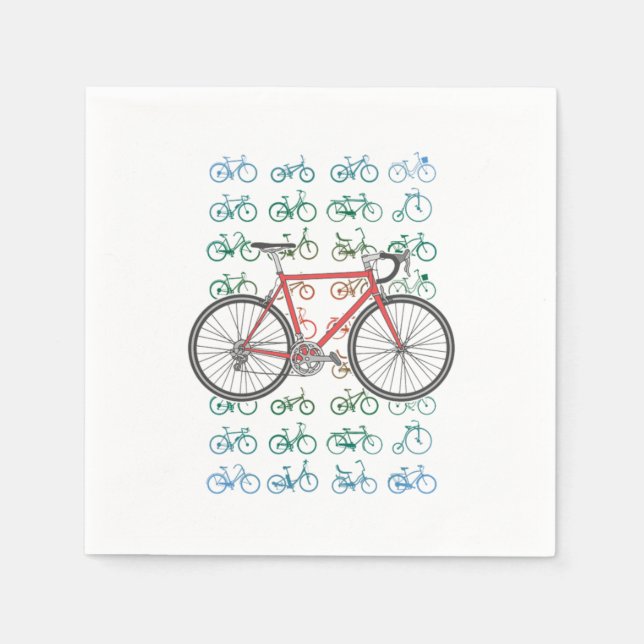 Servilleta De Papel Patrón Bicicleta Ciclismo Ciclismo Raza MTB BMX Bi (Anverso)