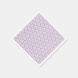 Servilleta De Papel Patrón bishamon de Ayame blanco púrpura oriental J