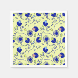 Servilleta De Papel Patrón boho floral