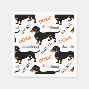Servilleta De Papel Patrón Dachshund