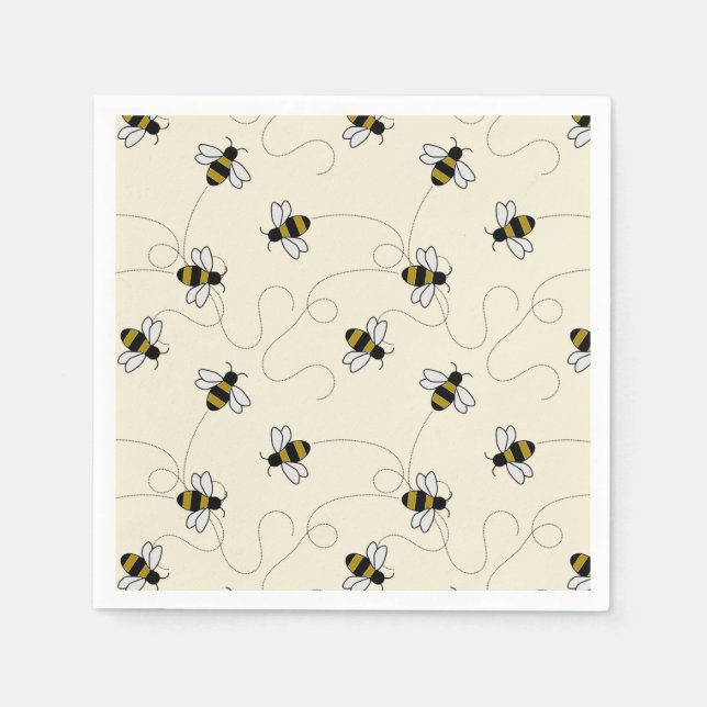 Servilleta De Papel Patrón de abeja asesina del Personalizado del Pers (Anverso)