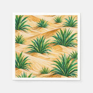 Servilleta De Papel Patrón de Agave de Dunas del Desierto