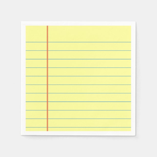 Servilleta De Papel Patrón de almohadilla legal (Anverso)