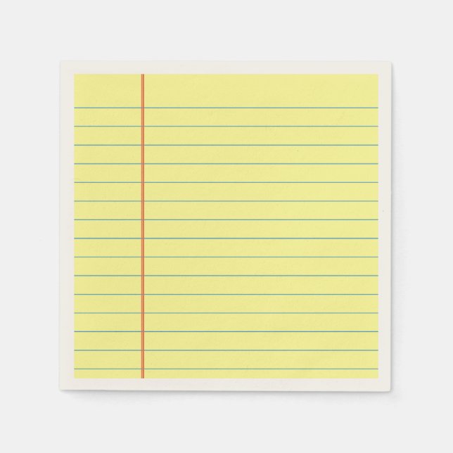 Servilleta De Papel Patrón de almohadilla legal (Anverso)