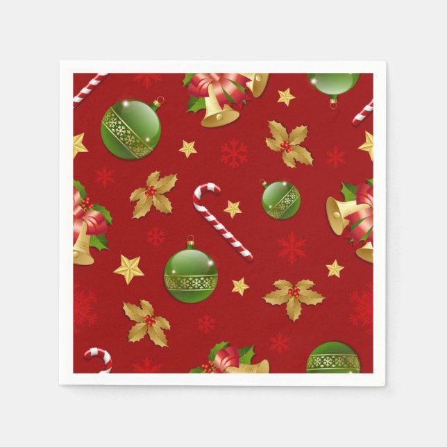 Servilleta De Papel Patrón de año nuevo (Anverso)