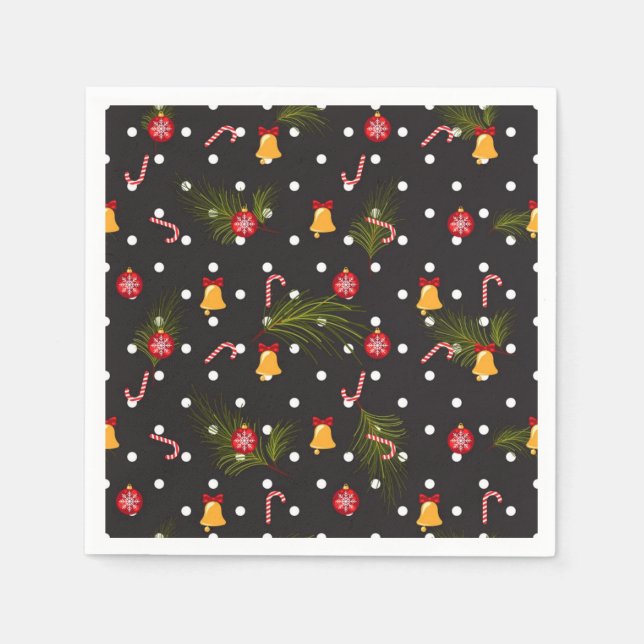 Servilleta De Papel Patrón de año nuevo (Anverso)