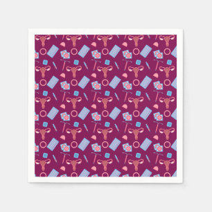 Servilleta De Papel Patrón de anticoncepción feminista