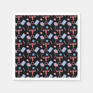 Servilleta De Papel Patrón de anticoncepción feminista