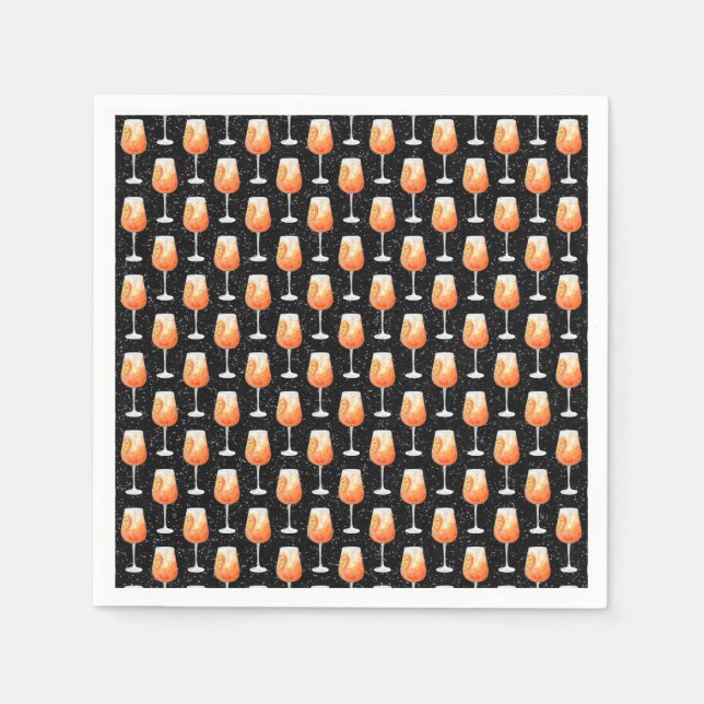 Servilleta De Papel Patrón de Aperol Spritz (Anverso)