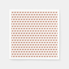 Servilleta De Papel Patrón de arco de gingham marrón