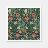 Patrón de Art Nouveau floral William Morris Compto