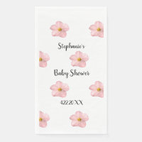 Patrón de artesanía de Baby Shower Petunia floral 