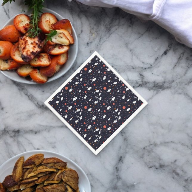 Servilleta De Papel Patrón de astronautas Doodle (dinner napkin)