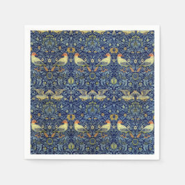 Servilleta De Papel Patrón de aves de William Morris