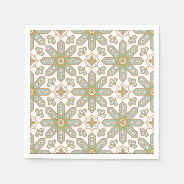 Servilleta De Papel Patrón de azulejos de cerámica (Anverso)