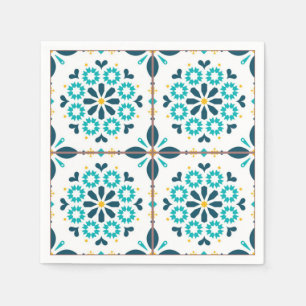 Servilleta De Papel Patrón de azulejos de cerámica