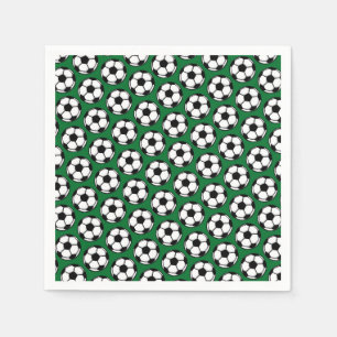 Servilleta De Papel Patrón de Balón de Fútbol Deportes Niños Colorido