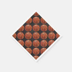 Servilleta De Papel Patrón de baloncesto pintado