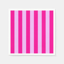 Servilleta De Papel Patrón de banda rosa y magenta