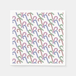 Servilleta De Papel Patrón de bastón de purpurina