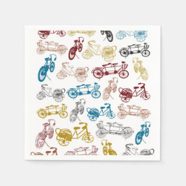 Servilleta De Papel Patrón de bicicletas
