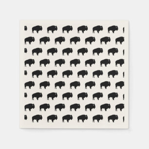 Servilleta De Papel patrón de bisonte