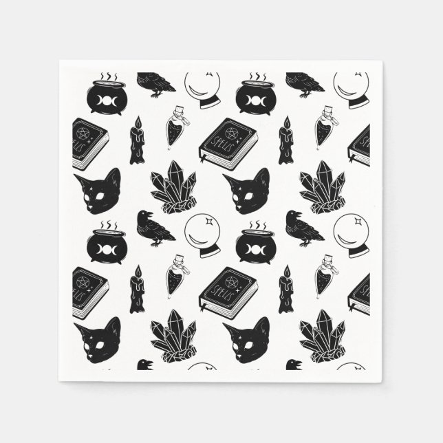 Servilleta De Papel Patrón de brujería I (Anverso)