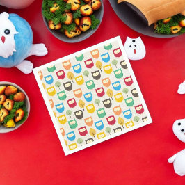 Servilleta De Papel Patrón de búho multicolor