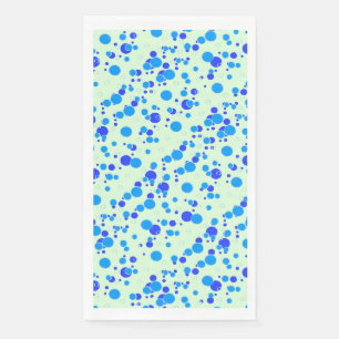 Servilleta De Papel Patrón de burbujas C01.blue LGreen BG