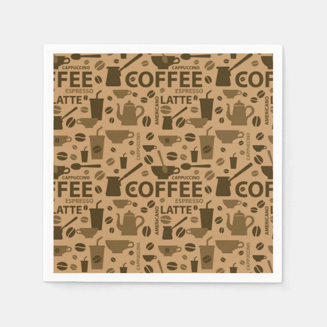 Servilleta De Papel Patrón de café (Anverso)