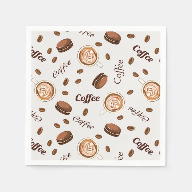Servilleta De Papel Patrón de café (Anverso)