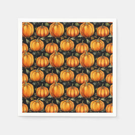 Servilleta De Papel Patrón de calabaza