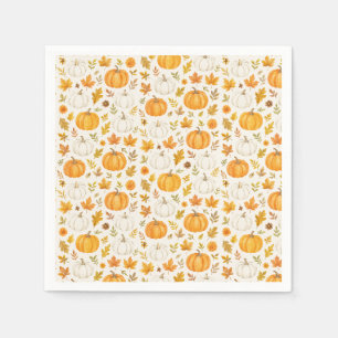 Servilleta De Papel Patrón de calabaza Acción de gracias