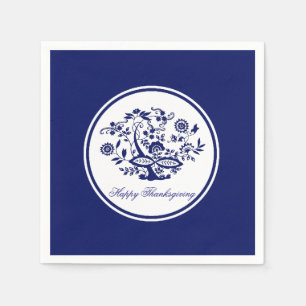 Servilleta De Papel Patrón de cebolla azul tu saludo o festividad