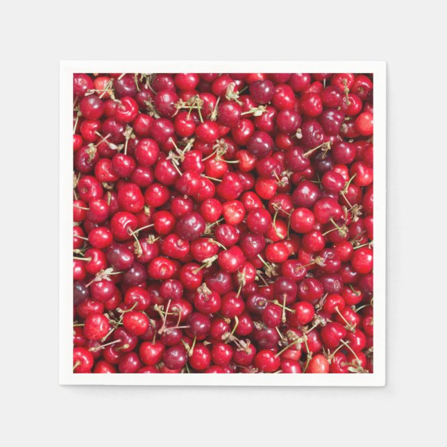 Servilleta De Papel Patrón de cerezo dulce (Anverso)