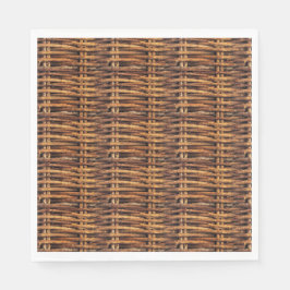 Servilleta De Papel Patrón de cesta de mimbre