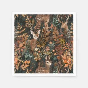 Servilleta De Papel Patrón de ciervos marrones