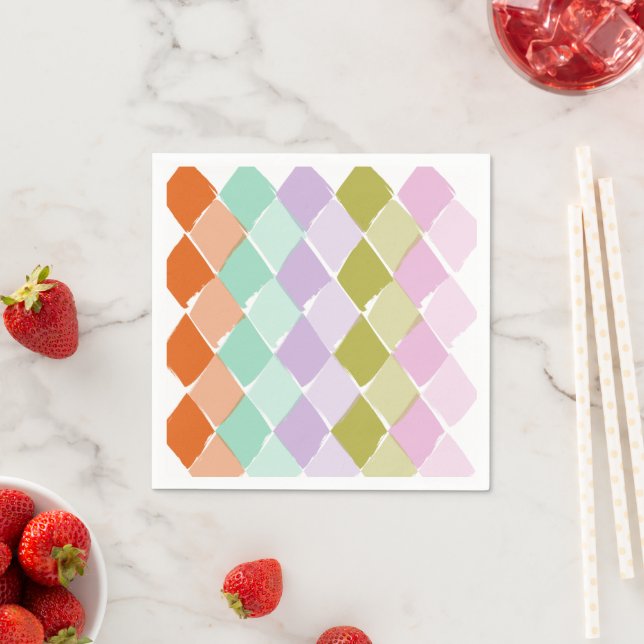 Servilleta De Papel Patrón de colores de verano (In situ)