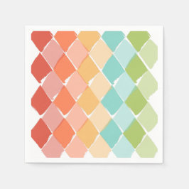 Servilleta De Papel Patrón de colores vibrantes de verano Napkins