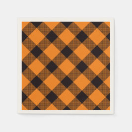 Servilleta De Papel Patrón de comprobación de Halloween