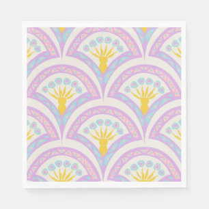 Servilleta De Papel Patrón de concha de colores pastel