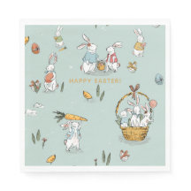 Patrón de conejillos de Pascua y Personalizado de