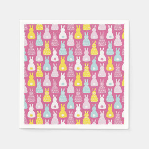 Servilleta De Papel Patrón de conejo conejo conejo de pascua