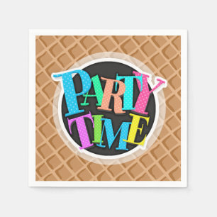 Servilleta De Papel Patrón de cono de crema de hielo