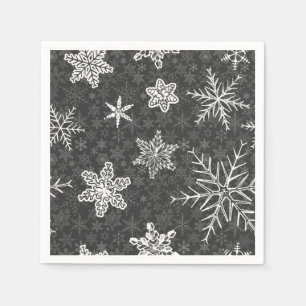 Servilleta De Papel Patrón de copo de nieve