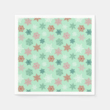 Patrón de copo de nieve multicolor – Navidad de in