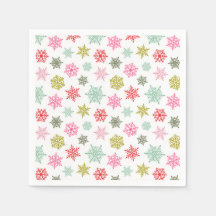 Patrón de copo de nieve multicolor – Navidad de in