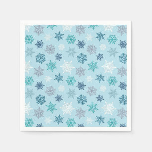 Servilleta De Papel Patrón de copo de nieve multicolor – Navidad de in
