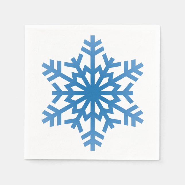 Servilleta De Papel Patrón de copos de nieve Navidad (Anverso)