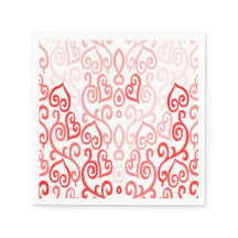 Patrón de corazón rojo y rosa